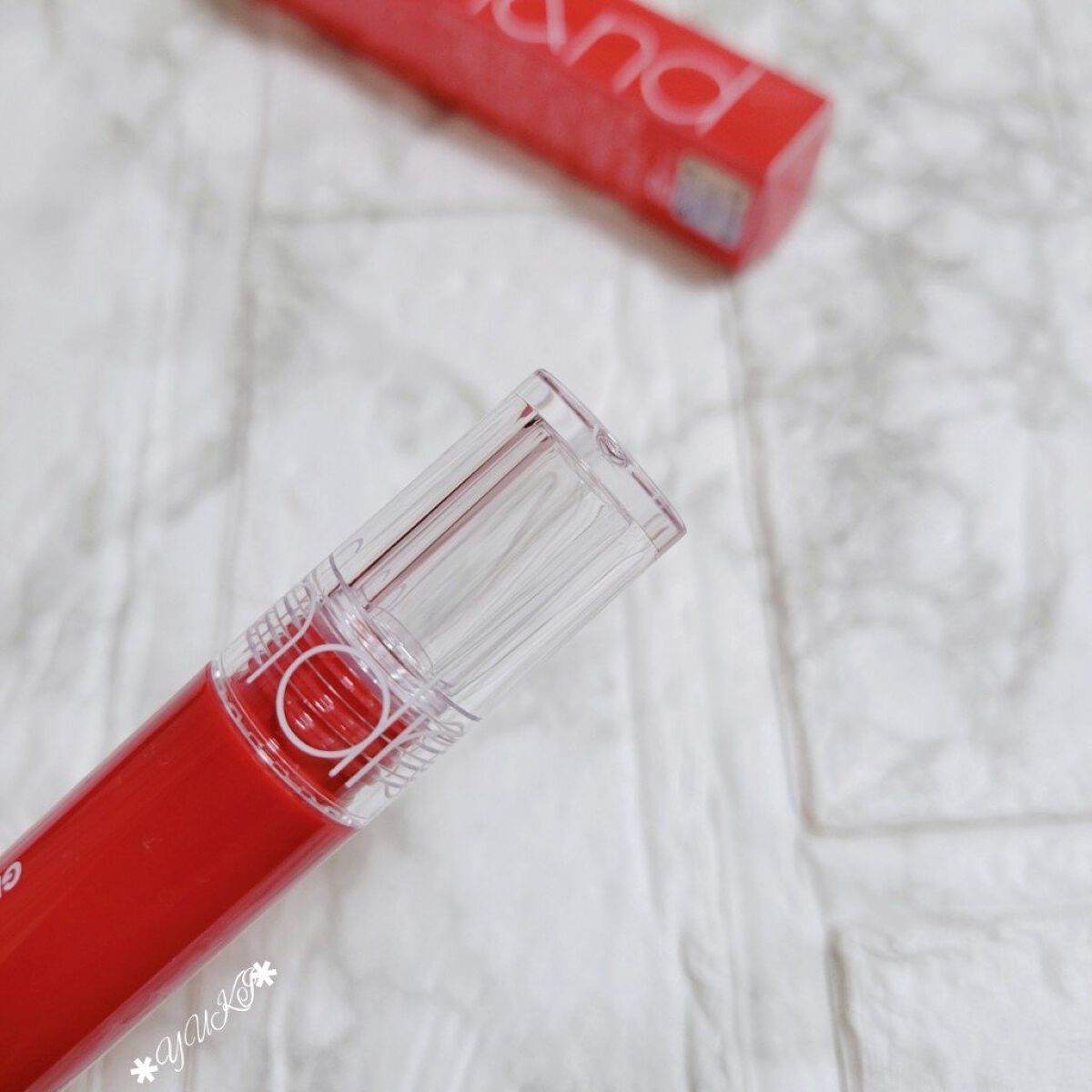 グラスティングウォーターティント/rom&nd/リップティントを使ったクチコミ（3枚目）