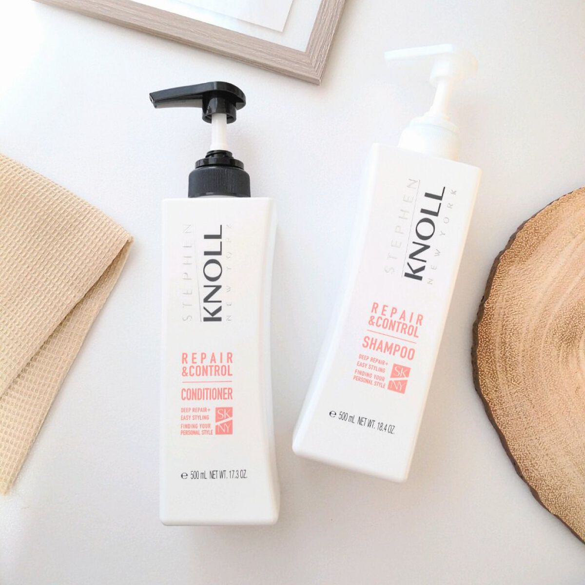 リペアコントロール シャンプー W/コンディショナー W コンディショナー本体 500ml/スティーブンノル ニューヨーク/市販シャンプーを使ったクチコミ（1枚目）