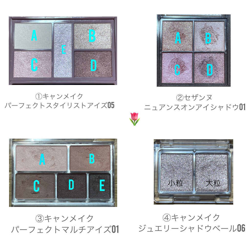 パーフェクトマルチアイズ/キャンメイク/アイシャドウパレットを使ったクチコミ（3枚目）