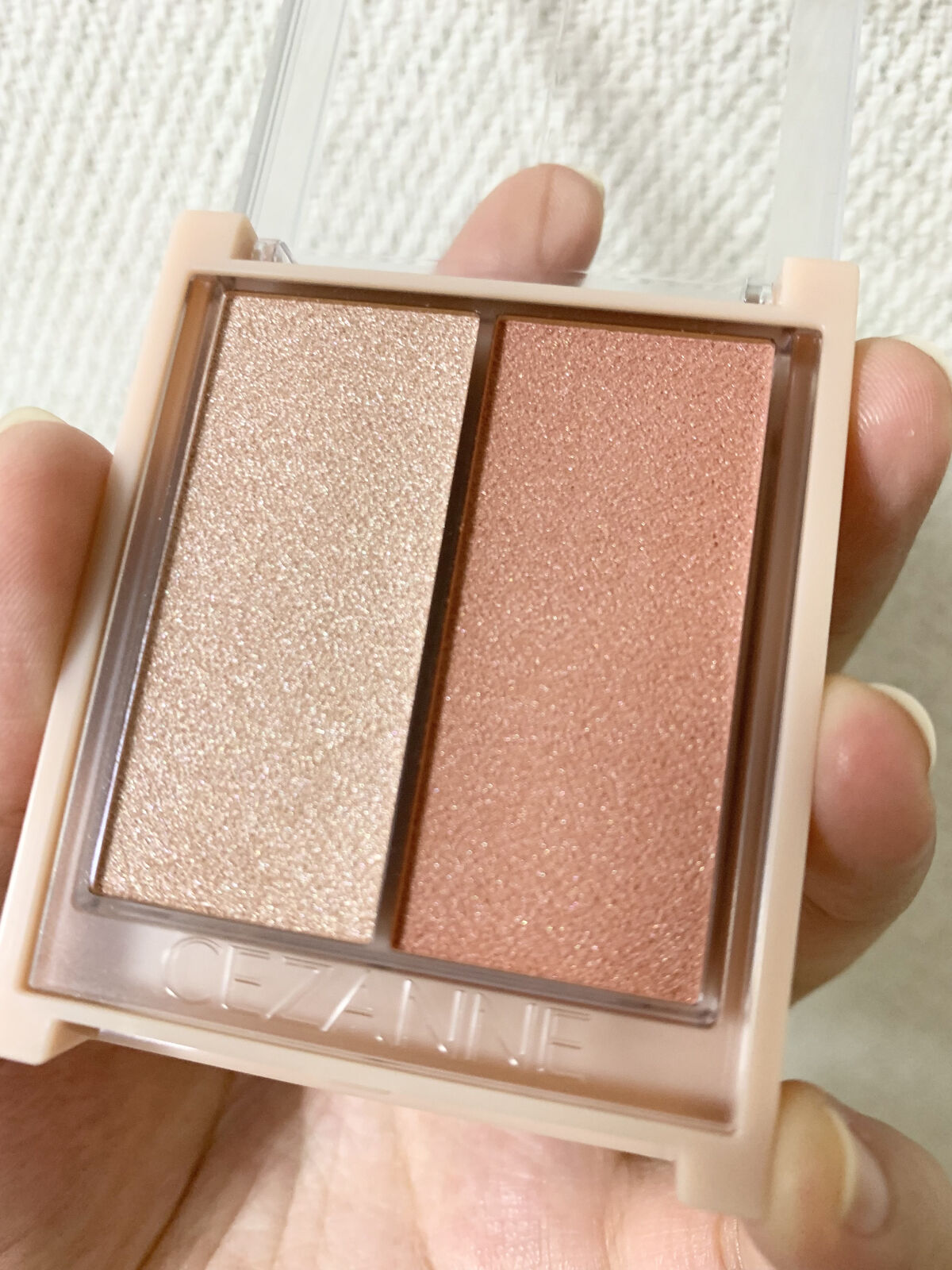 フェイスグロウカラー/CEZANNE/クリームハイライトを使ったクチコミ（2枚目）