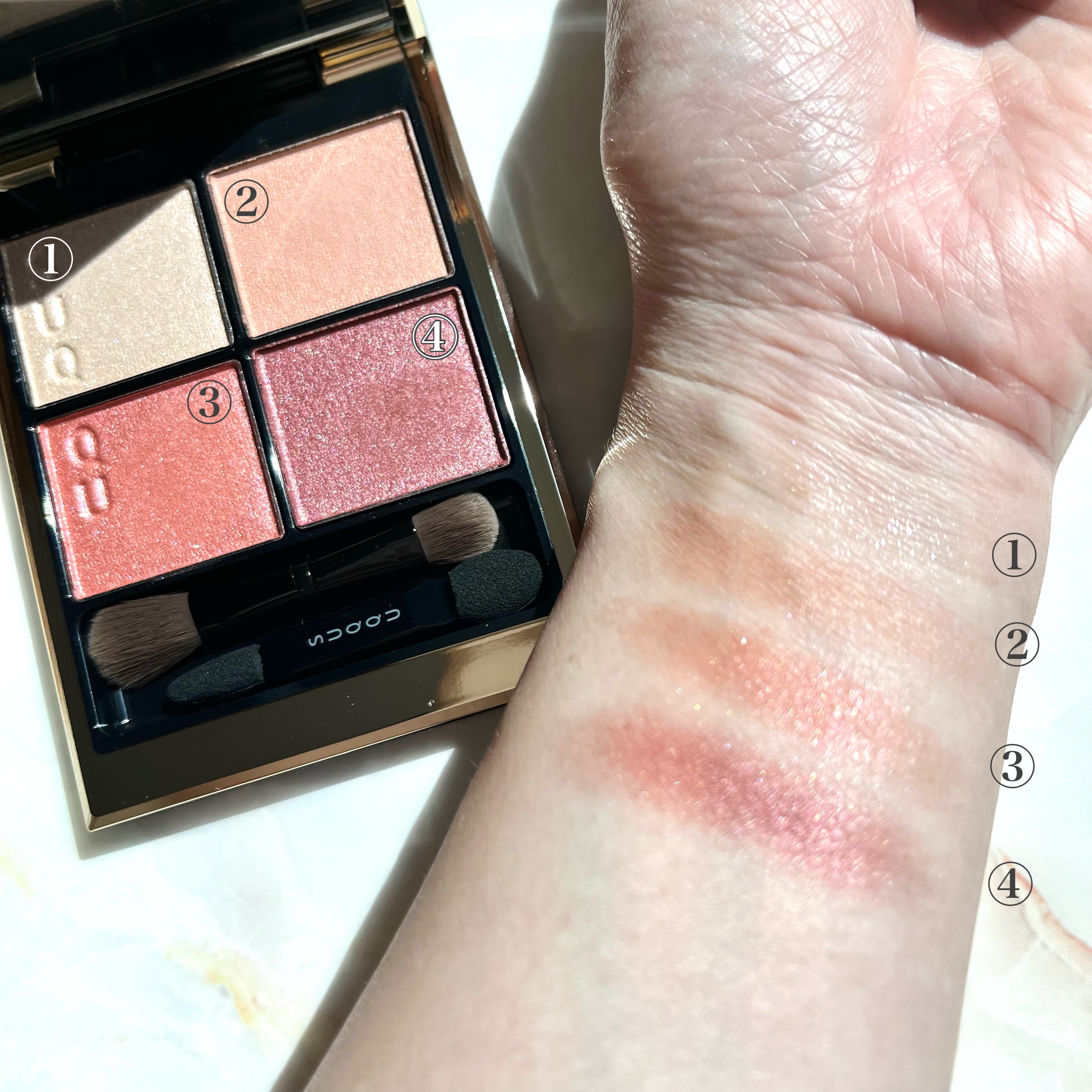 シグニチャー カラー アイズ/SUQQU/アイシャドウパレットを使ったクチコミ（2枚目）