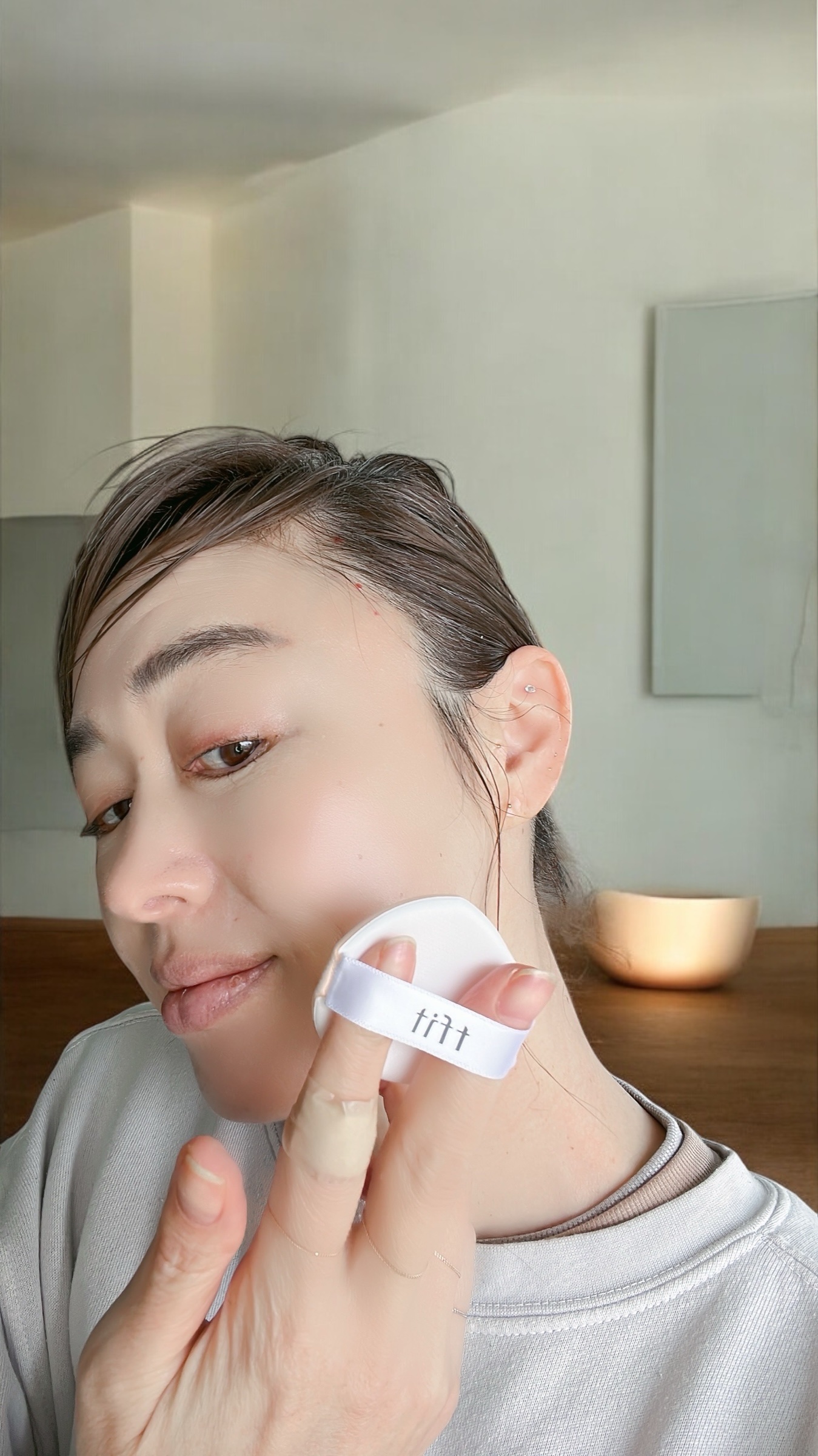 レイヤリングフィットカバークッションEX/TFIT/クッションファンデーションを使ったクチコミ（2枚目）