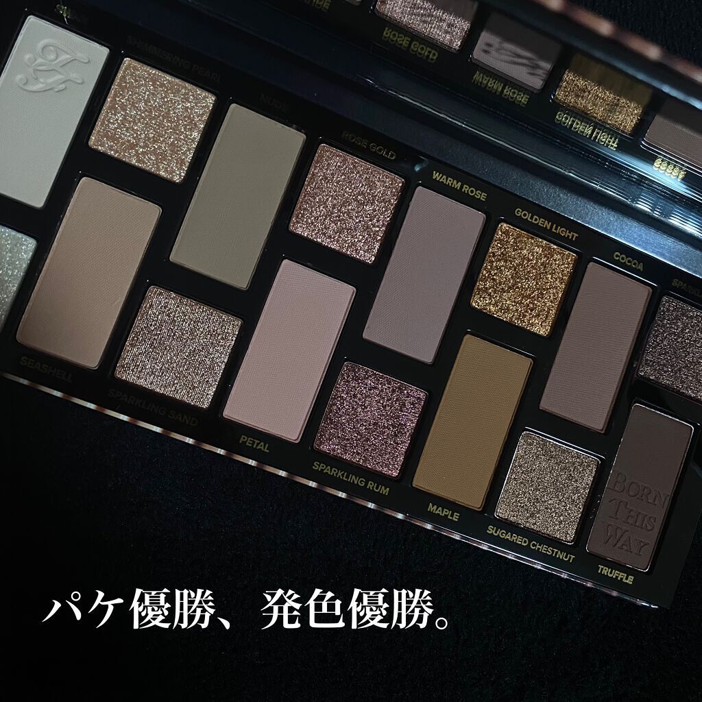 ボーン ディス ウェイ ザ ナチュラル ヌード アイシャドウ パレット/Too Faced/アイシャドウパレットを使ったクチコミ(2枚目)