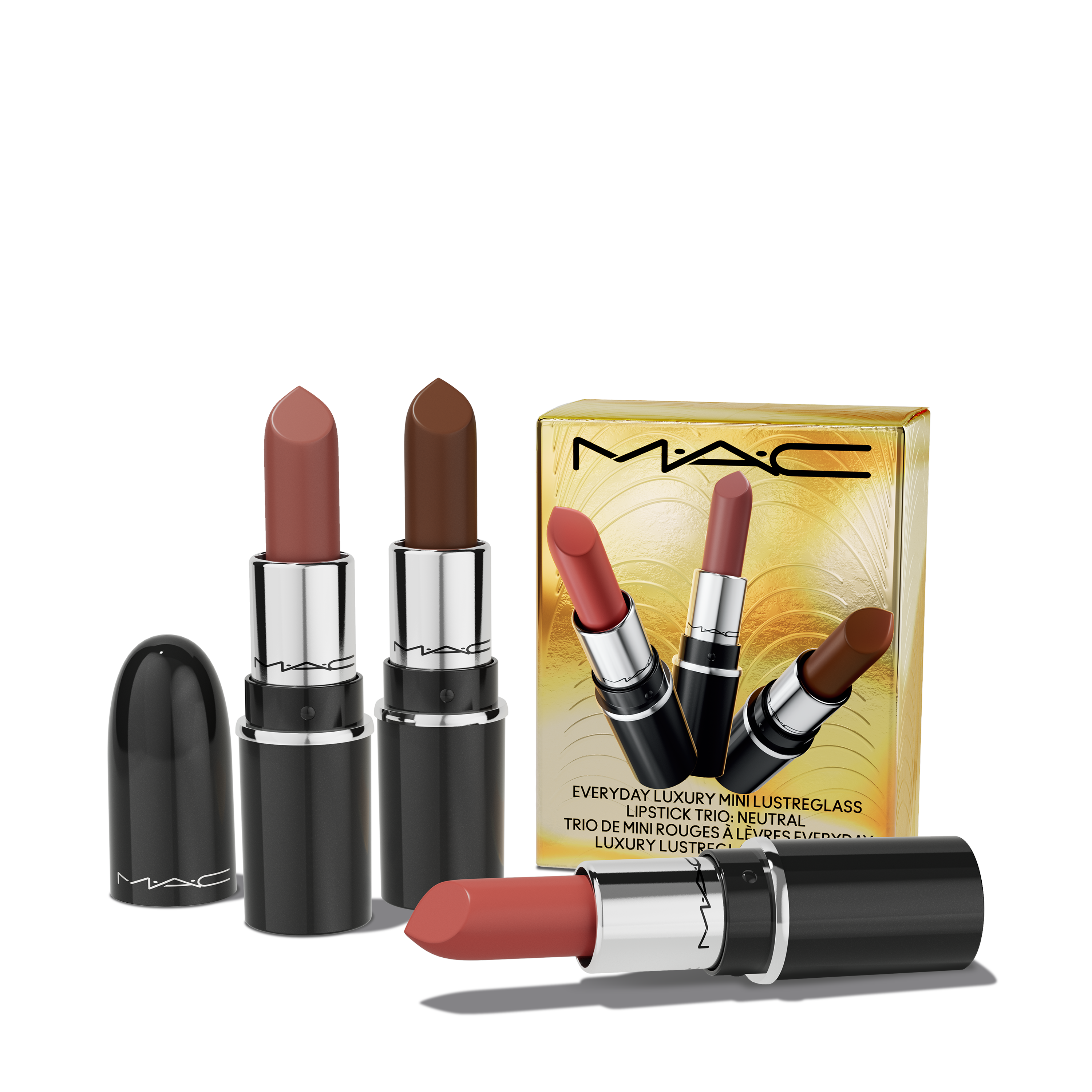 エブリデイ ラグジュアリー ミニ ラスターガラス リップスティック トリオ / M・A・C