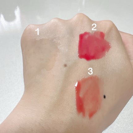 ナチュラルブルームリップオイルセラム 3色セット/PINATE/リップグロスを使ったクチコミ(4枚目)