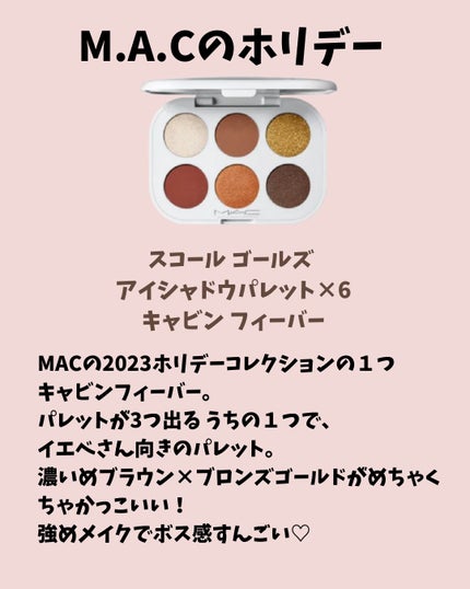 スコール ゴールズ アイシャドウ パレット × 6/M・A・C/アイシャドウパレットを使ったクチコミ(2枚目)