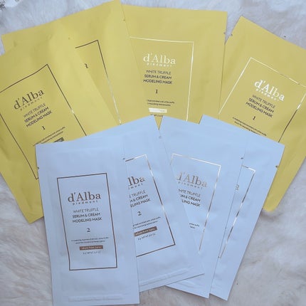 WHITE TRUFFLE SERUM & CREAM MODELING MASK/ダルバ/その他スキンケアを使ったクチコミ(5枚目)