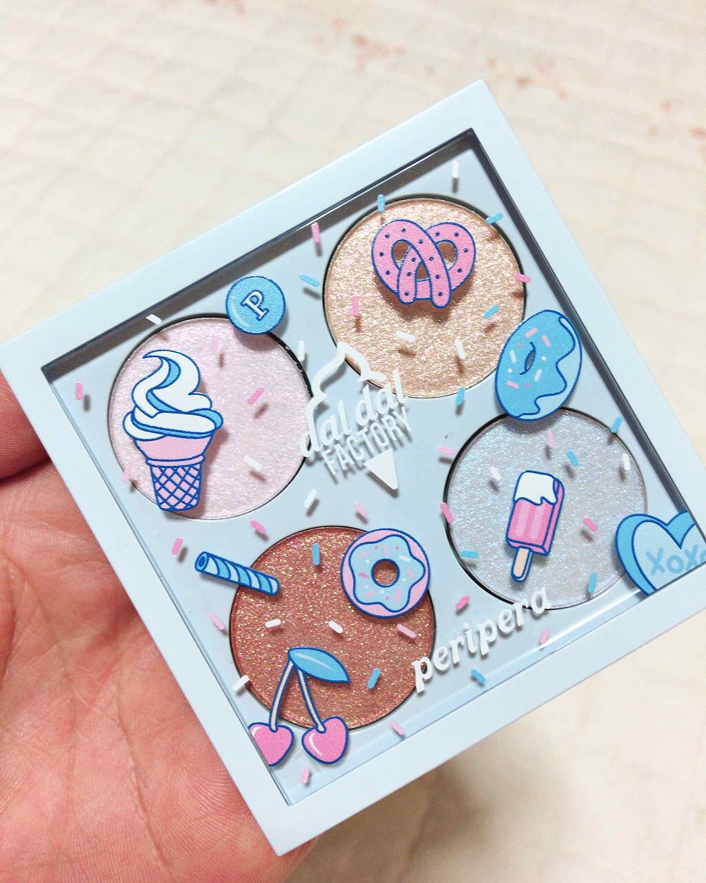 シュガートゥインクルグリッターパレット/PERIPERA/アイシャドウパレットを使ったクチコミ（1枚目）