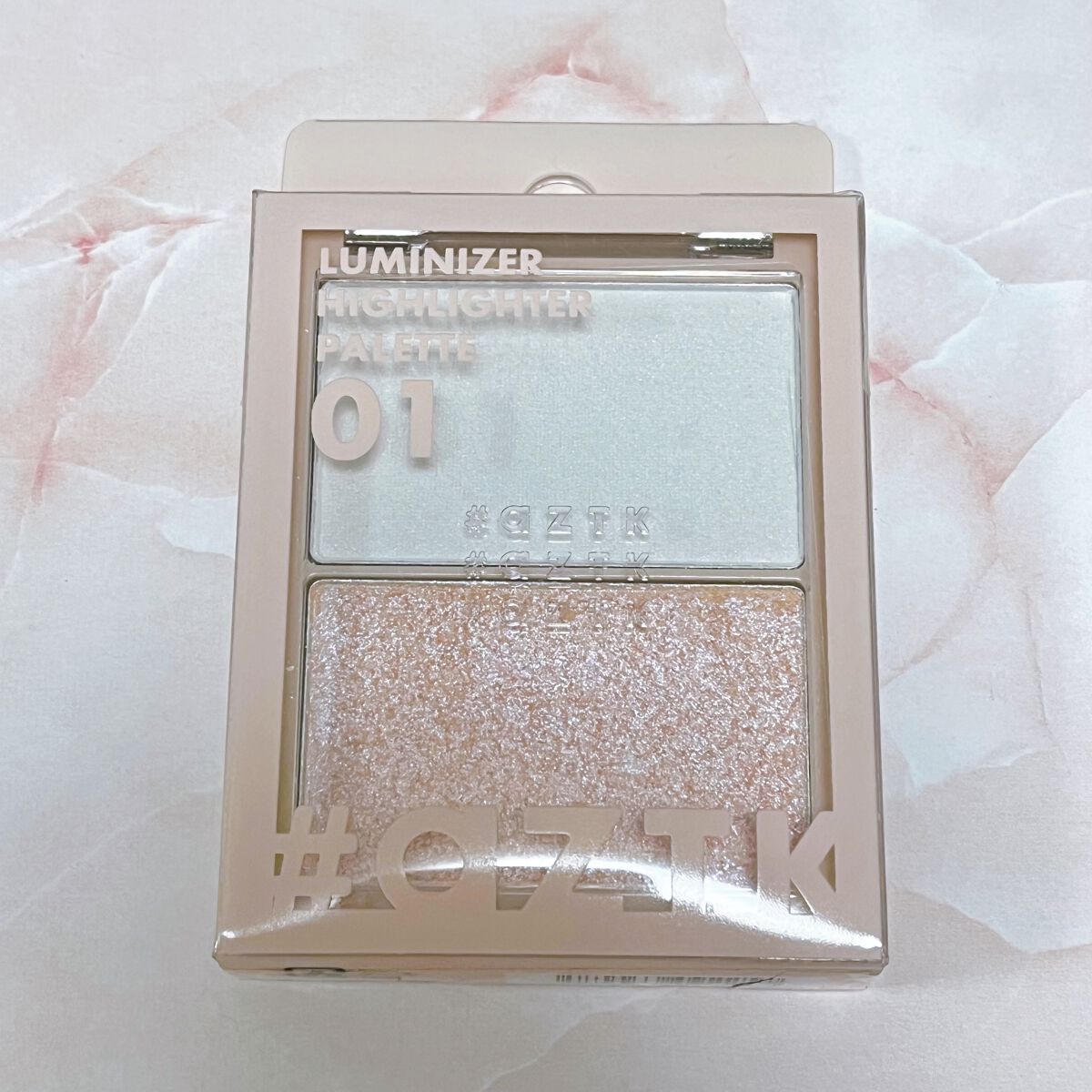 N&D パールハイライト 01 ピンクシャンパーニュ/aZTK/パウダーハイライトを使ったクチコミ（1枚目）