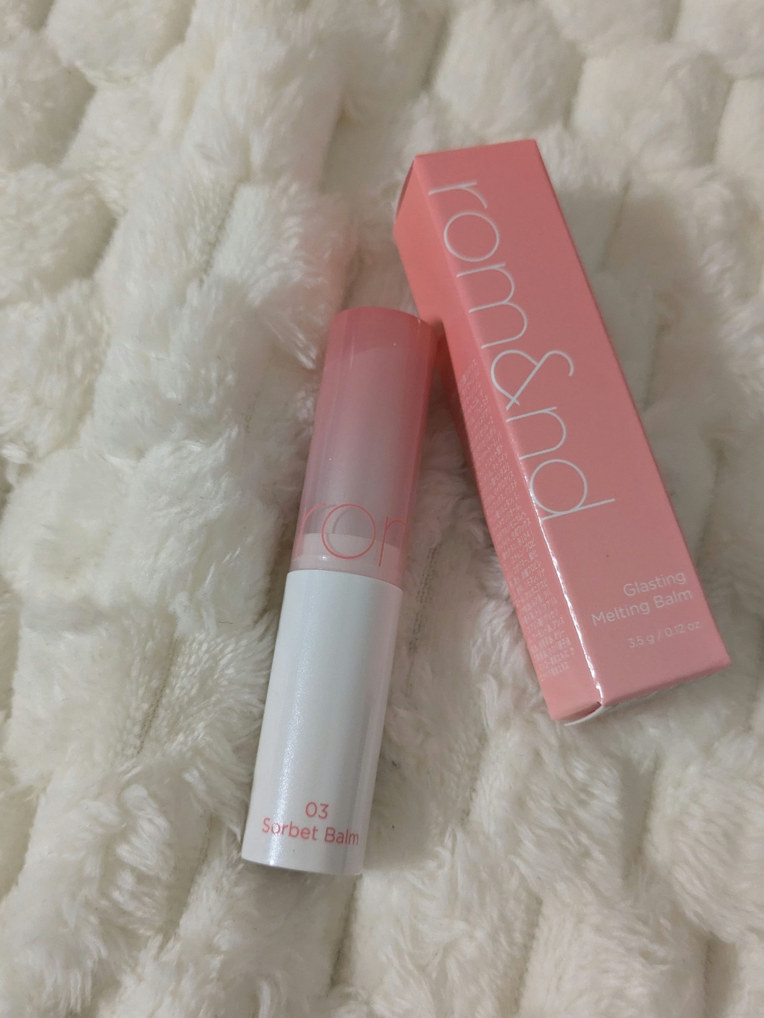 グラスティングメルティングバーム/rom&nd/リップバームを使ったクチコミ（1枚目）