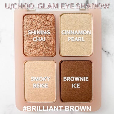 GLAM EYE SHADOW BRILLIANT BROWN/U/CHOO/アイシャドウパレットを使ったクチコミ（2枚目）