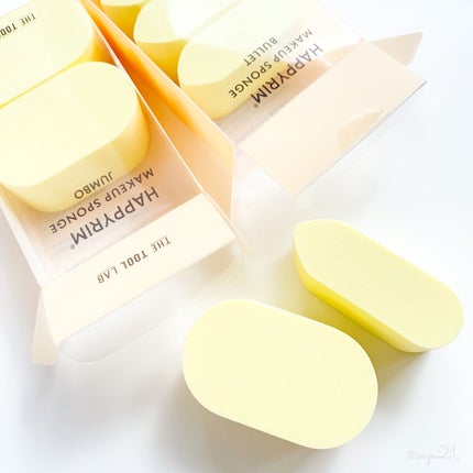 THE TOOL LAB ハッピーリムメイクアップスポンジ Jumboのクチコミ「
\ザツールラボのハッピーリムメイクアップスポンジから新作"ブレット"が登場!!/
⚜️TH.....」(2枚目)