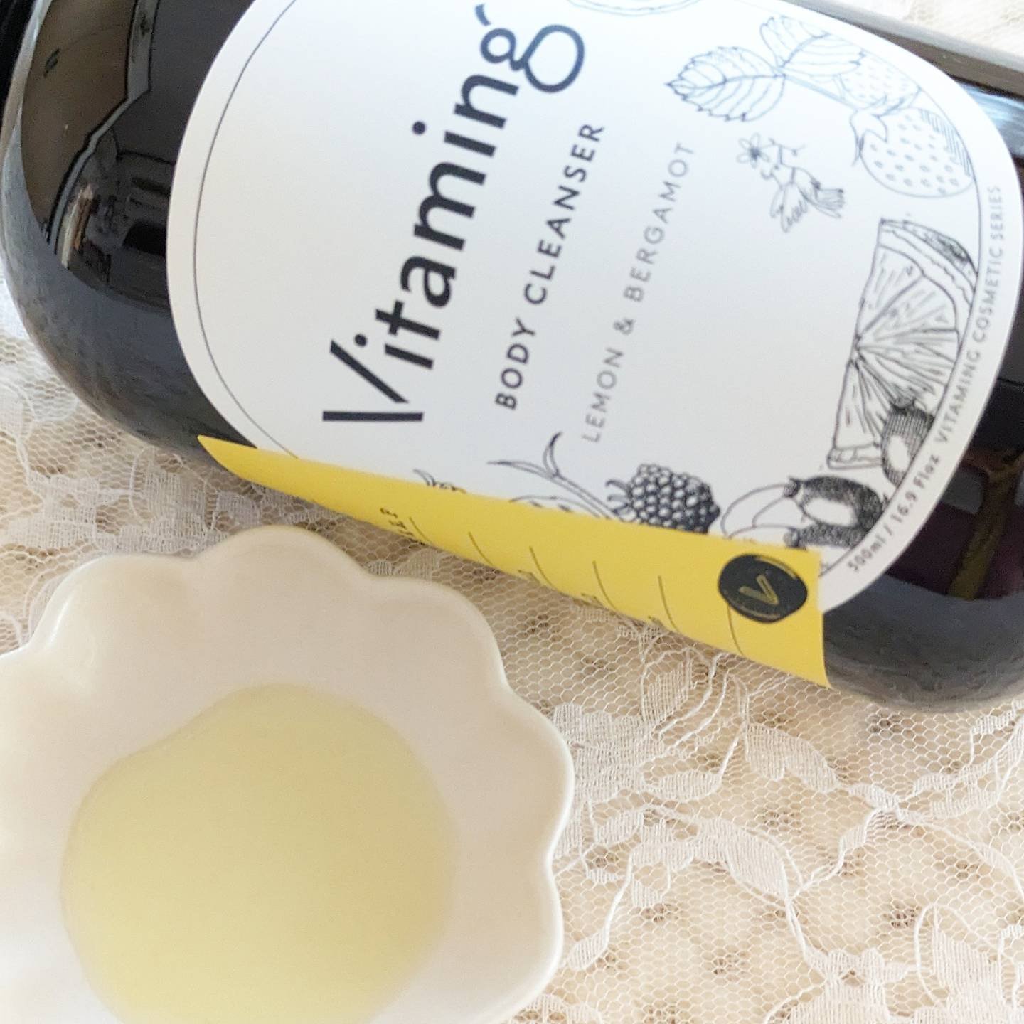 リフレッシングボディソープ(レモン＆ベルガモットの香り)/Vitaming/ボディソープを使ったクチコミ（2枚目）