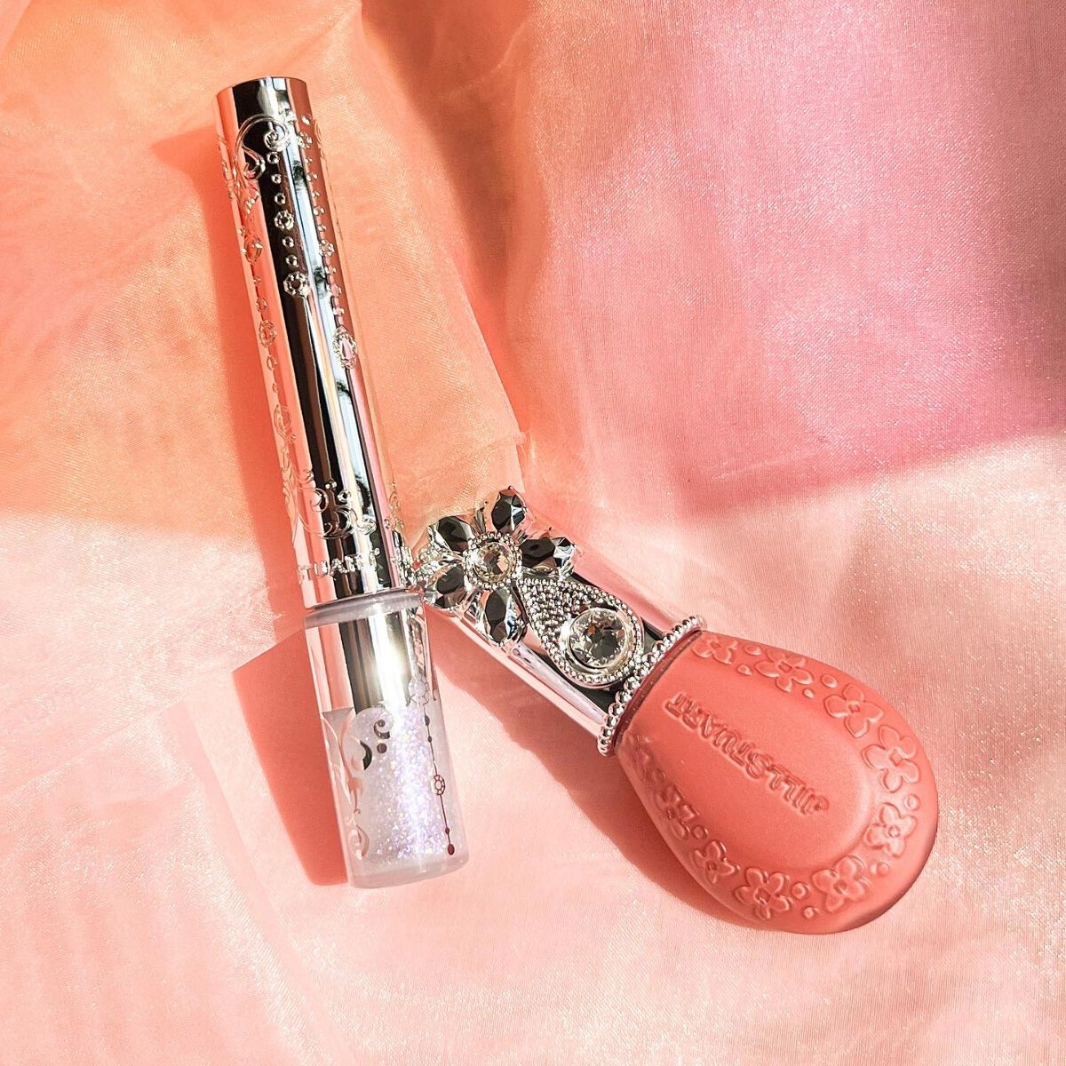 ジルスチュアート ブルームドロップ リップ&チーク シフォン/JILL STUART/リキッドチークを使ったクチコミ(8枚目)