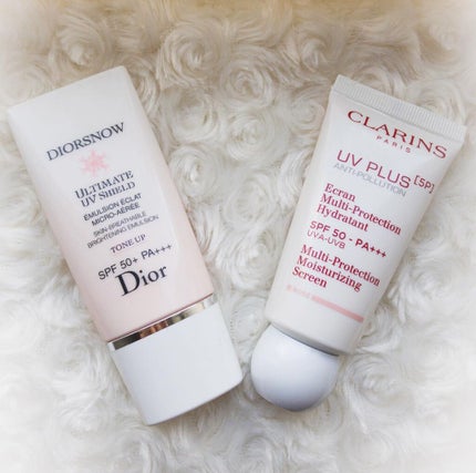 UVプラス 5P モイスチャライジング マルチ デイ スクリーン/CLARINS/日焼け止めミルクを使ったクチコミ(1枚目)