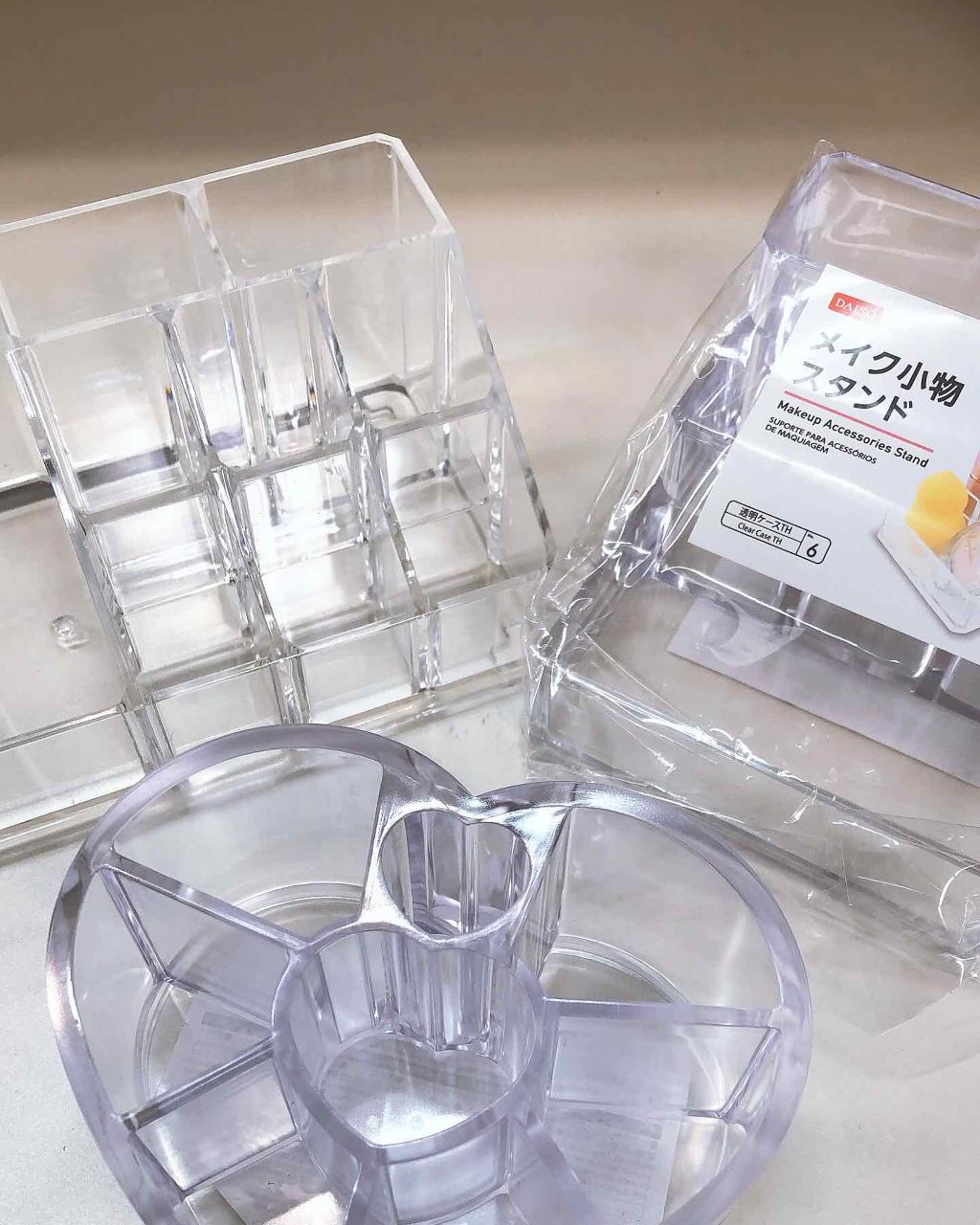 DAISO メイク小物スタンド /DAISO/その他を使ったクチコミ（2枚目）