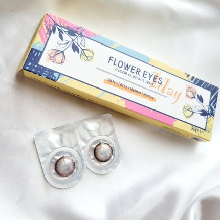 フラワーアイズ ワンデー/株式会社ビューフロンティア/ワンデー(1DAY)カラコンを使ったクチコミ(2枚目)