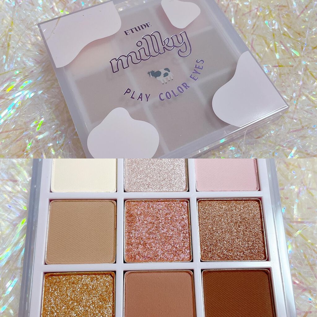 プレイカラーアイズ ≪ミルキーコレクション≫/ETUDE/アイシャドウパレットを使ったクチコミ(6枚目)