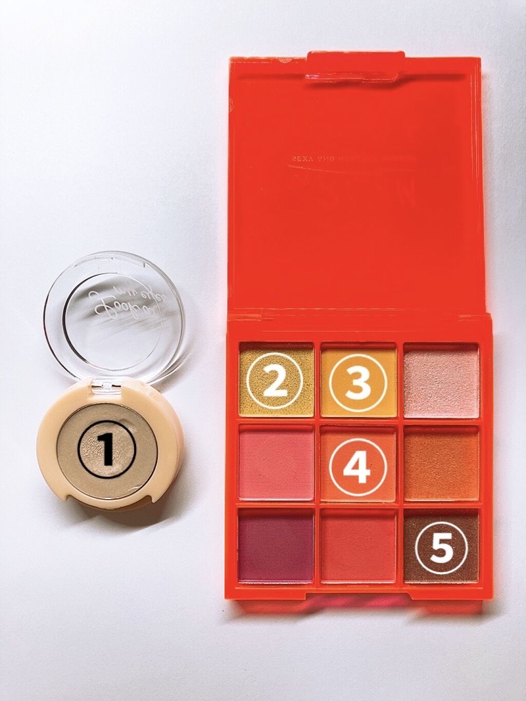 UR GLAM　BLOOMING EYE COLOR PALETTE/U R GLAM/アイシャドウパレットを使ったクチコミ（3枚目）