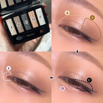 ルミエール グラフィック/CHANEL/アイシャドウパレットを使ったクチコミ(5枚目)