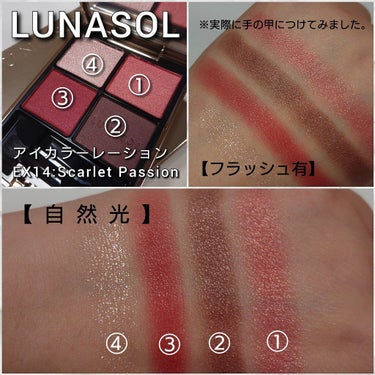 アイカラーレーション/LUNASOL/アイシャドウパレットを使ったクチコミ（4枚目）