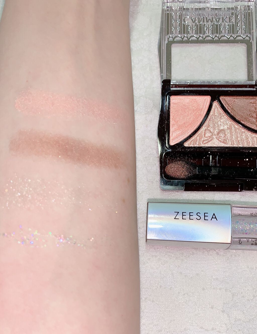 ジューシーピュアアイズ/キャンメイク/アイシャドウパレットを使ったクチコミ（3枚目）