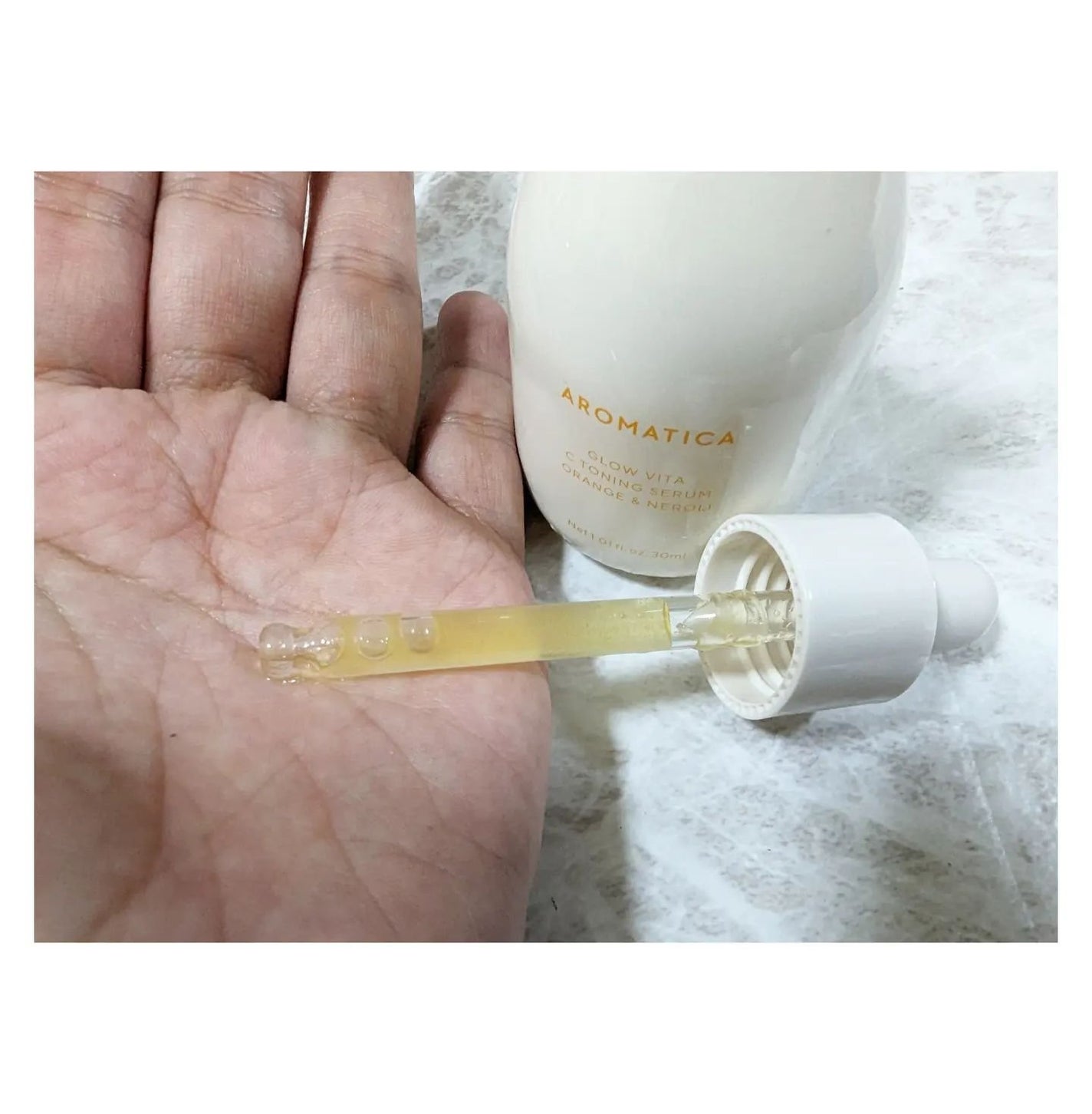 グロービタCトーニングセラム/AROMATICA/美容液を使ったクチコミ(2枚目)