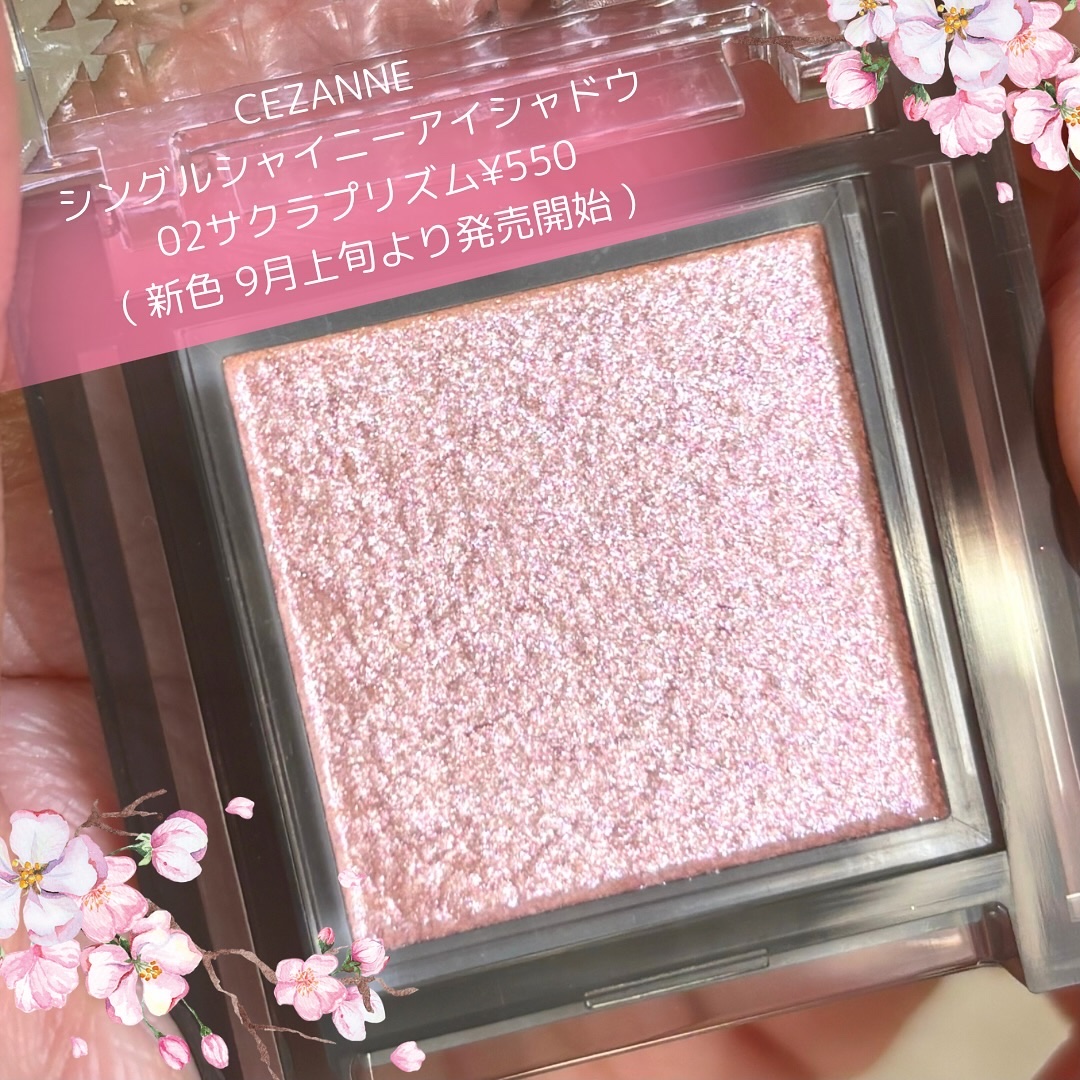 シングルシャイニーアイシャドウ/CEZANNE/アイシャドウを使ったクチコミ（2枚目）