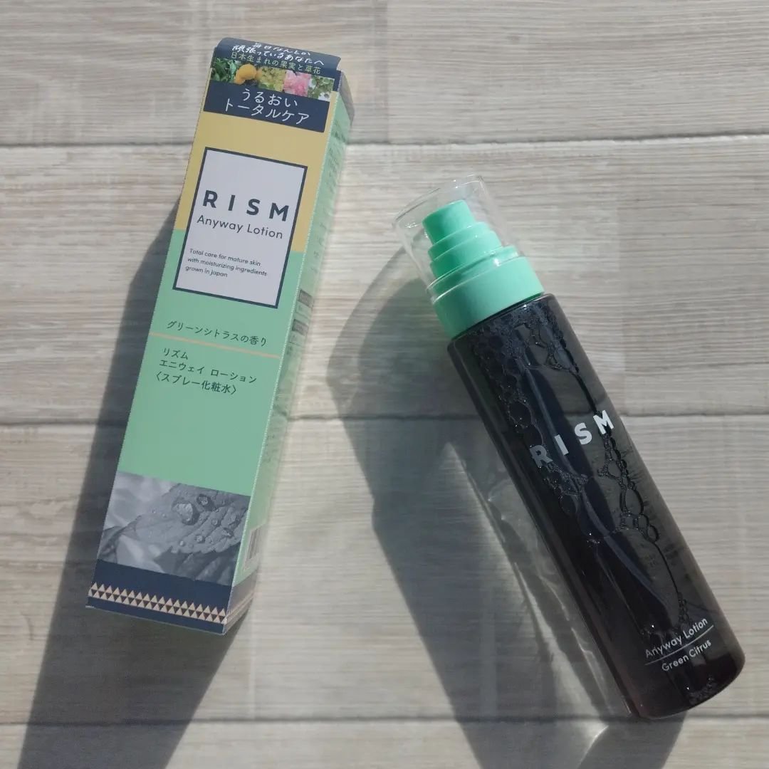 エニウェイ ローション グリーンシトラスの香り/RISM/ミスト状化粧水を使ったクチコミ（3枚目）