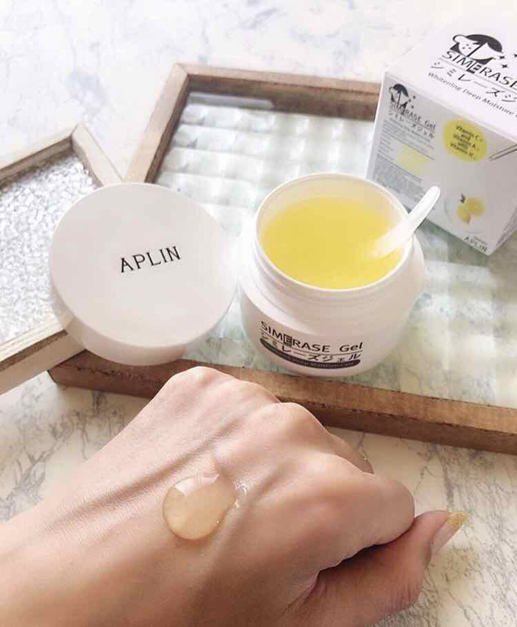 シミレーズジェル/APLIN/オールインワン化粧品を使ったクチコミ（3枚目）