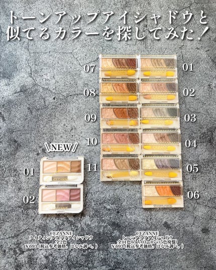 トーンアップアイシャドウ/CEZANNE/アイシャドウパレットを使ったクチコミ(5枚目)