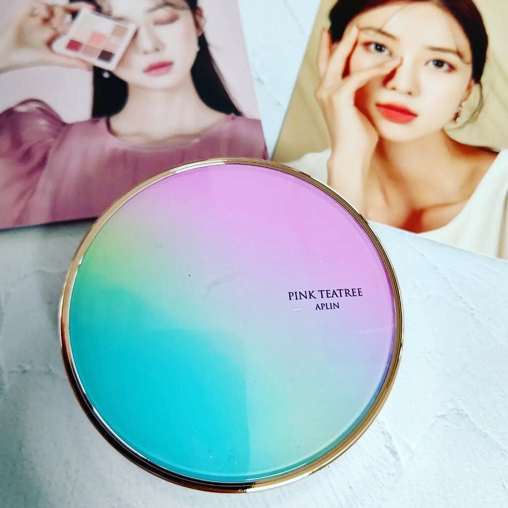 ピンクティーツリーカバークッション/APLIN/クッションファンデーションを使ったクチコミ(1枚目)