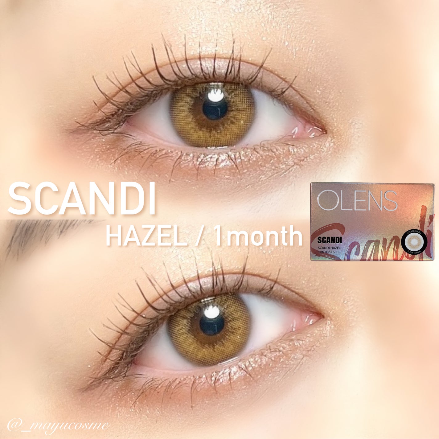 SCANDI(スカンディ)/OLENS/カラーコンタクトレンズを使ったクチコミ(1枚目)