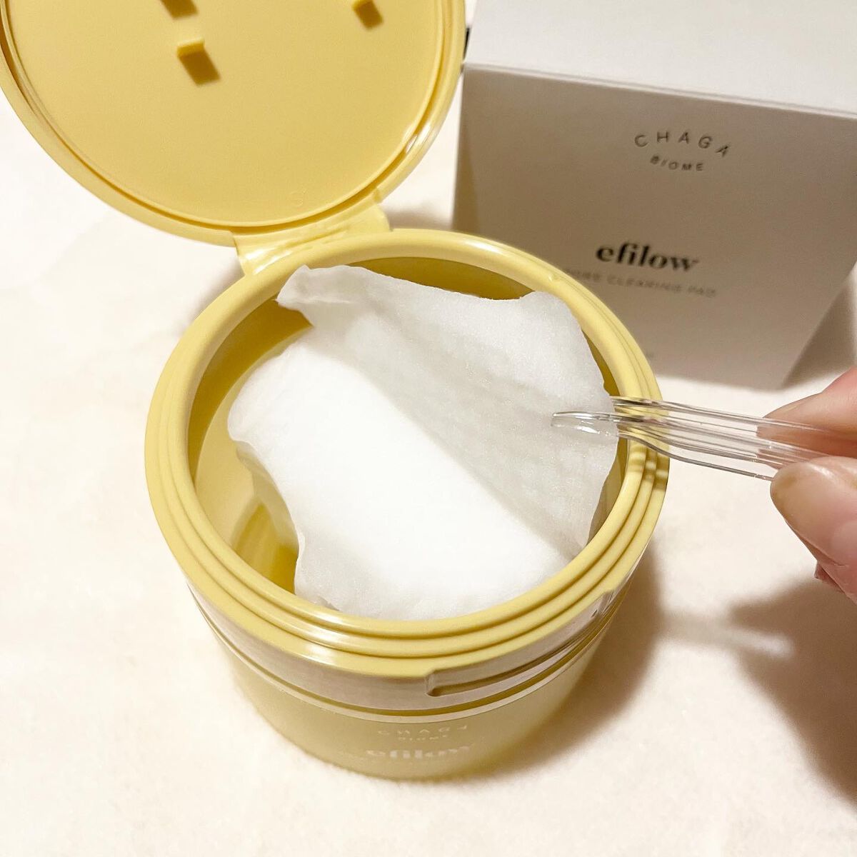 キメケア カバノアナタケバイオーム毛穴パッド/efilow/トナーパッドを使ったクチコミ(3枚目)