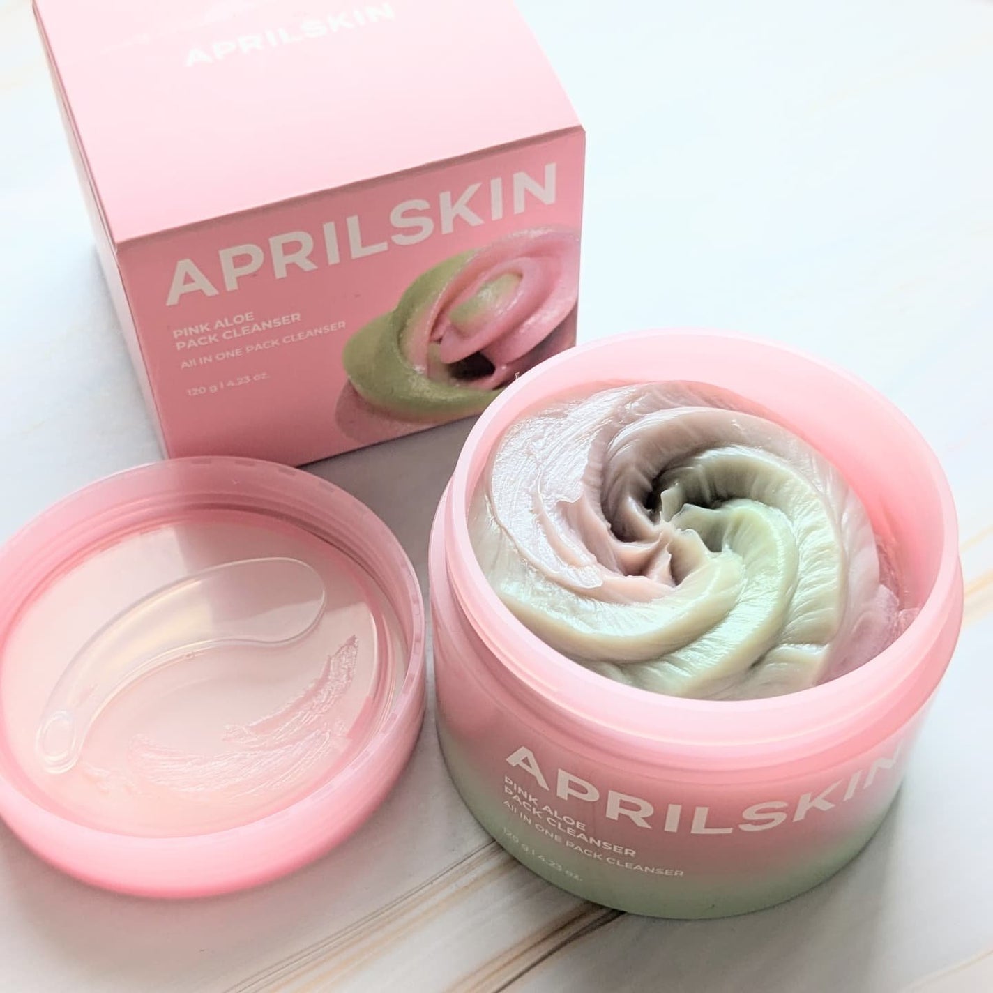 ピンクアロエメレンゲクレンザー/APRILSKIN/その他洗顔料を使ったクチコミ(1枚目)