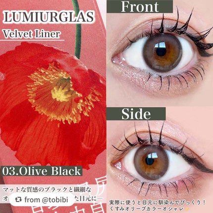 ベルベットライナー/LUMIURGLAS/リキッドアイライナーを使ったクチコミ(8枚目)