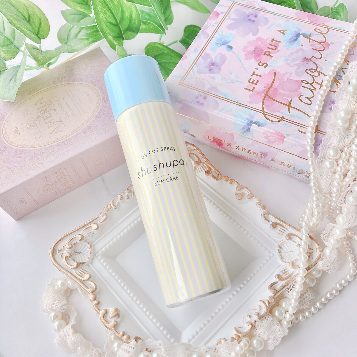 UVカット＆メイクキープスプレー/shushupa!/日焼け止めミスト・スプレーを使ったクチコミ（1枚目）