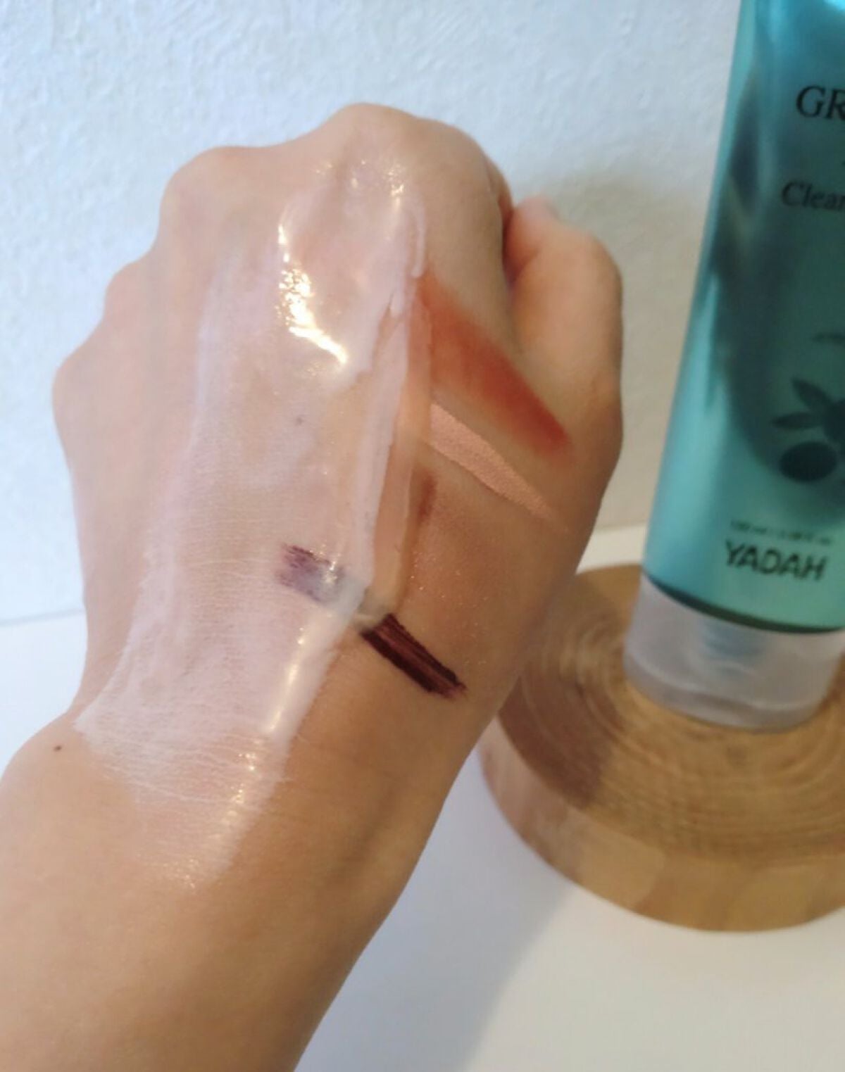 グリーンティーピュアクレンジングバームチューブ/YADAH/クレンジングバームを使ったクチコミ(7枚目)
