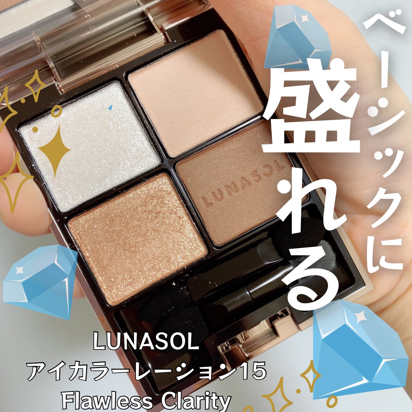 アイカラーレーション/LUNASOL/アイシャドウパレットを使ったクチコミ(1枚目)