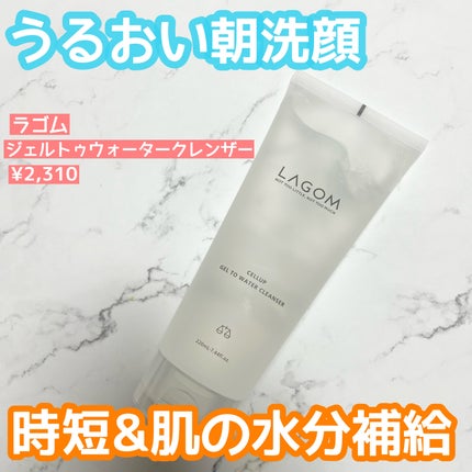 ラゴム ジェルトゥウォーター クレンザー(朝用洗顔)/LAGOM /その他洗顔料を使ったクチコミ(1枚目)