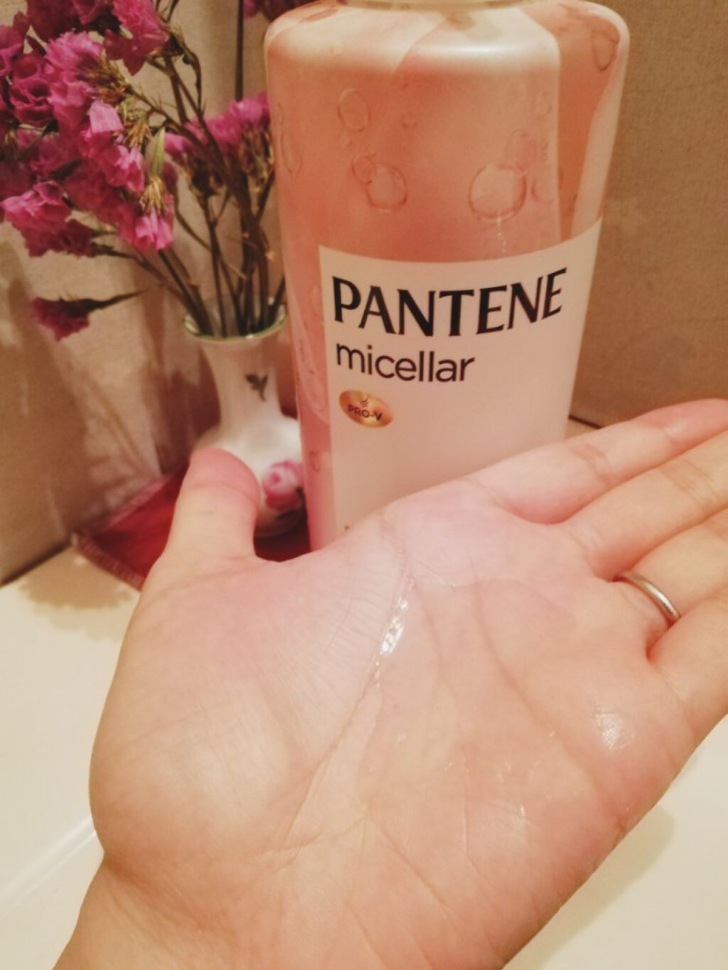 PRO-V ミセラー ピュア&ローズウォーター ノンシリコンシャンプー/トリートメント/パンテーン/市販シャンプーを使ったクチコミ(2枚目)