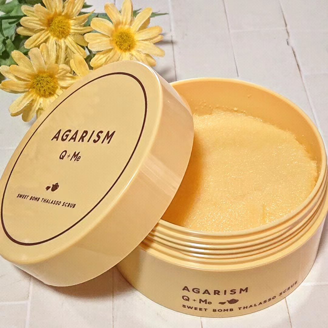 Q+Me スウィートボムタラソスクラブレモンティーの香り/AGARISM/バストケア・ヒップケアを使ったクチコミ（1枚目）