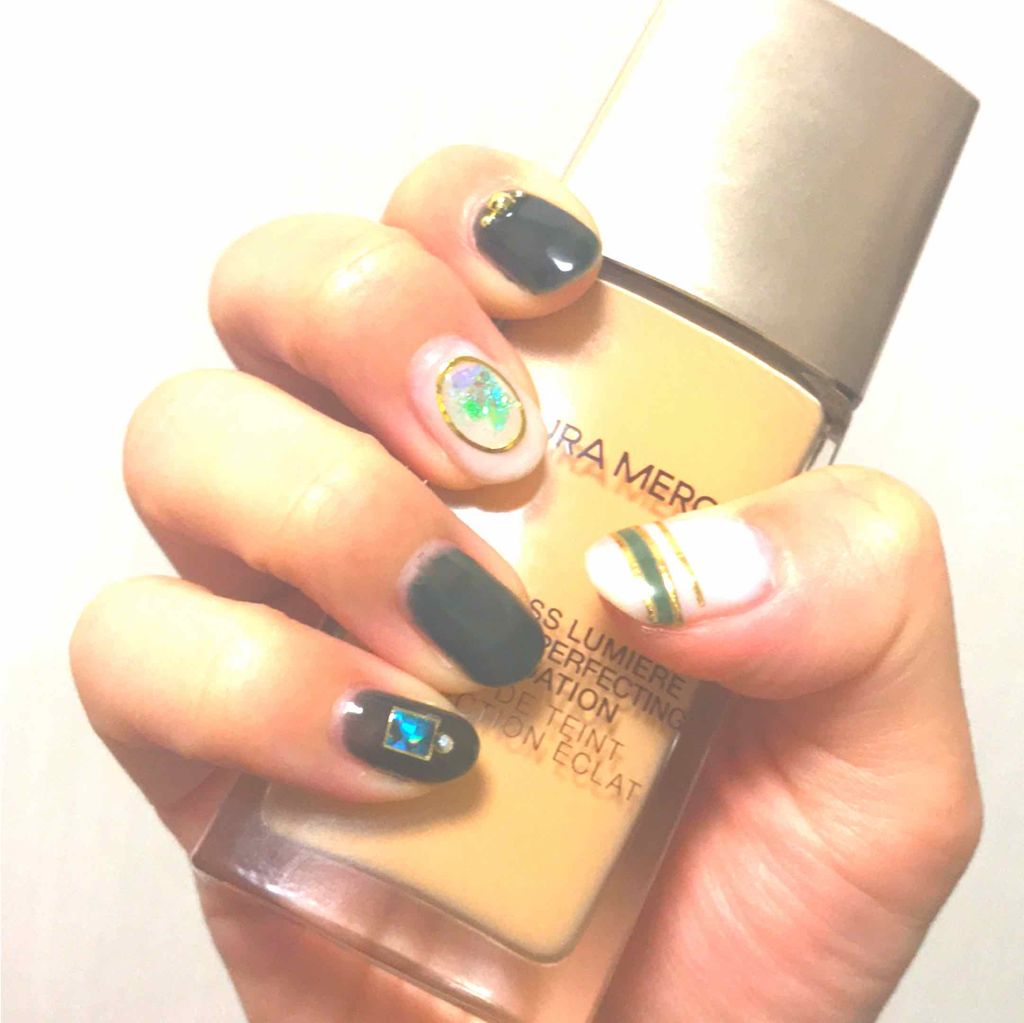 ジェルネイル（ライト対応）/セリア/ジェルネイルを使ったクチコミ（1枚目）