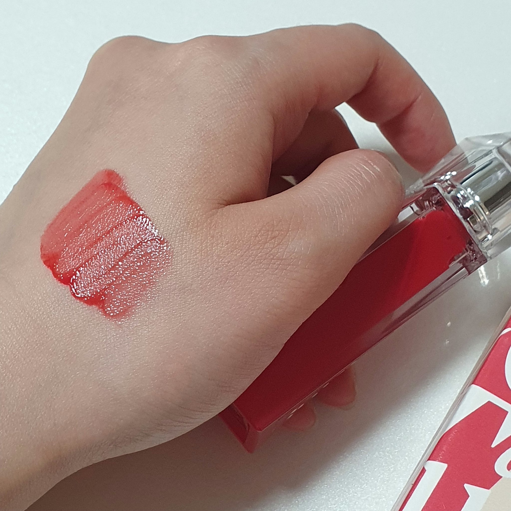 クチュールリップティントグレイズ アップルシャーベット/espoir/リップティントを使ったクチコミ（3枚目）