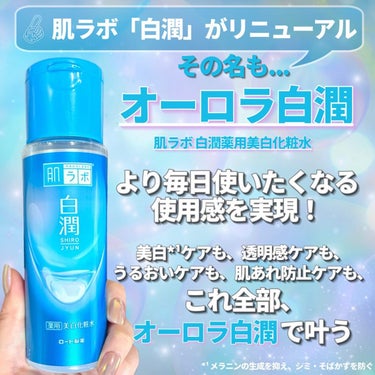 白潤薬用美白化粧水 170ml（ボトル）/肌ラボ/化粧水を使ったクチコミ（2枚目）