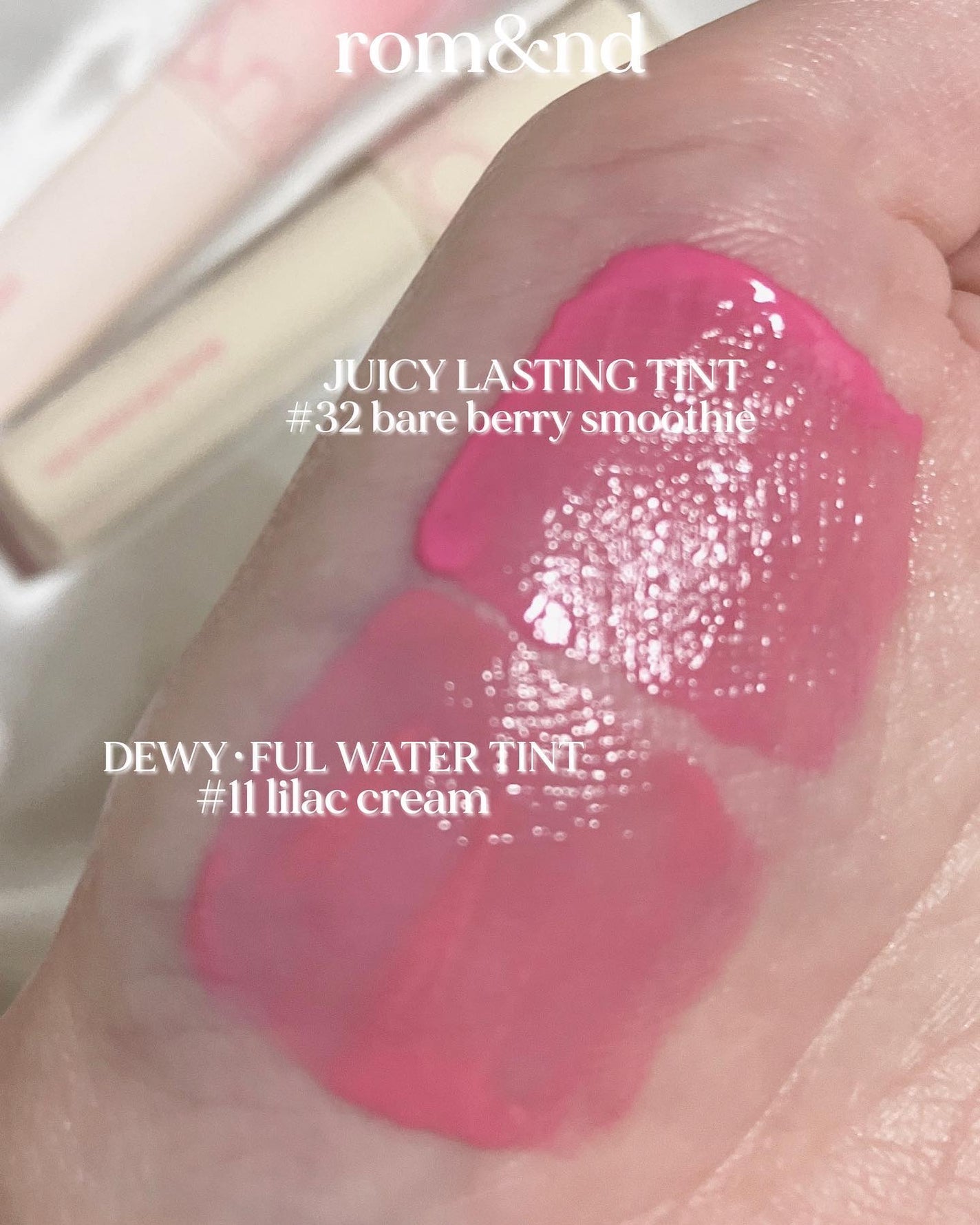 ジューシーラスティングティント/rom&nd/リップティントを使ったクチコミ(4枚目)