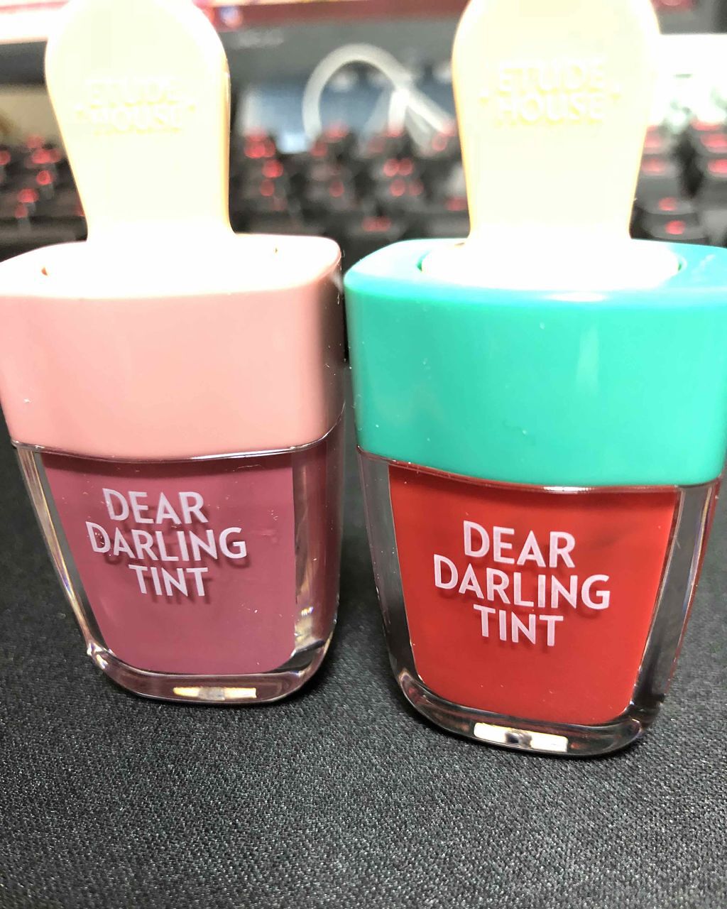 ディアダーリン ウォータージェルティント (アイスティント)/ETUDE/口紅を使ったクチコミ(2枚目)