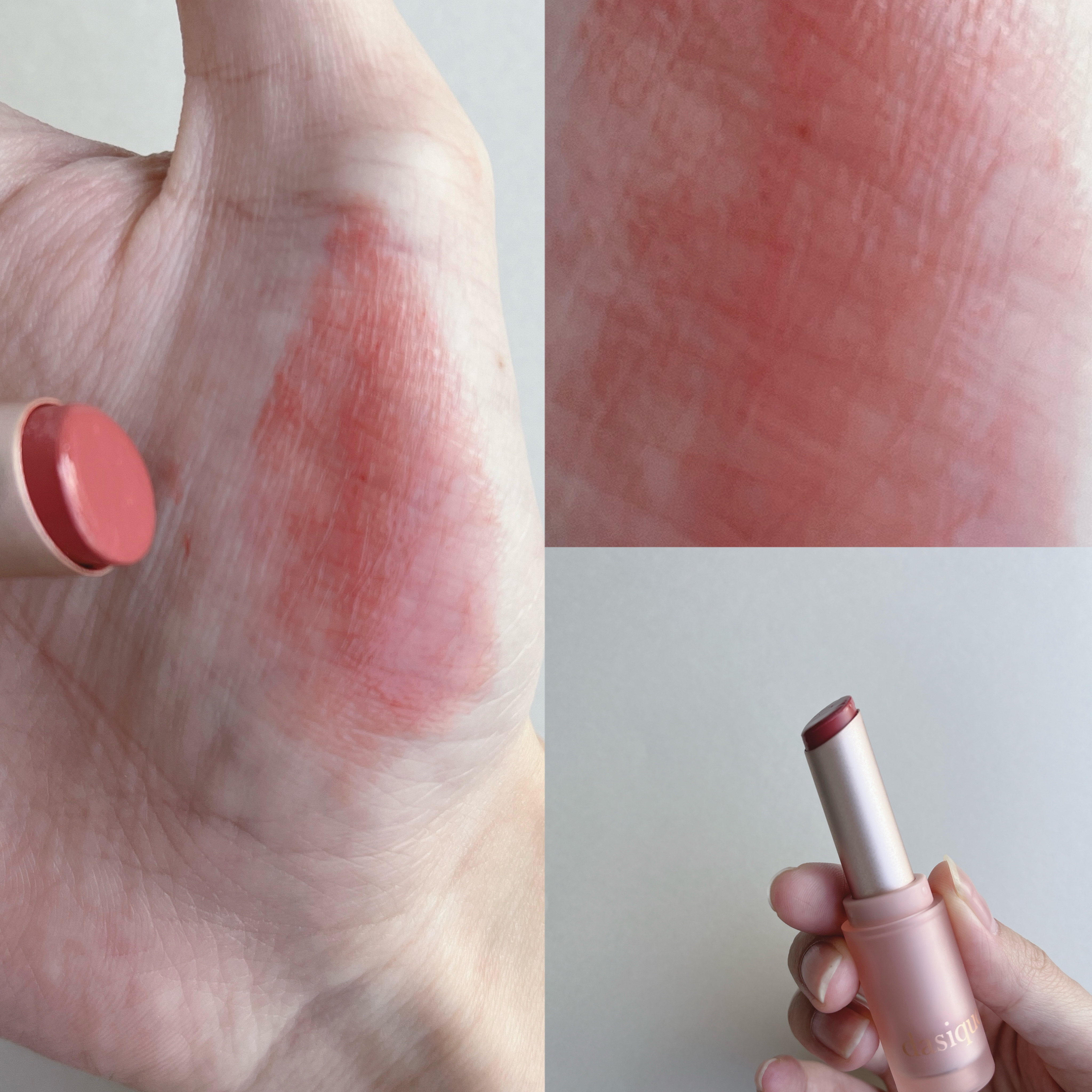 ムードグロウリップスティック/dasique/口紅を使ったクチコミ（3枚目）