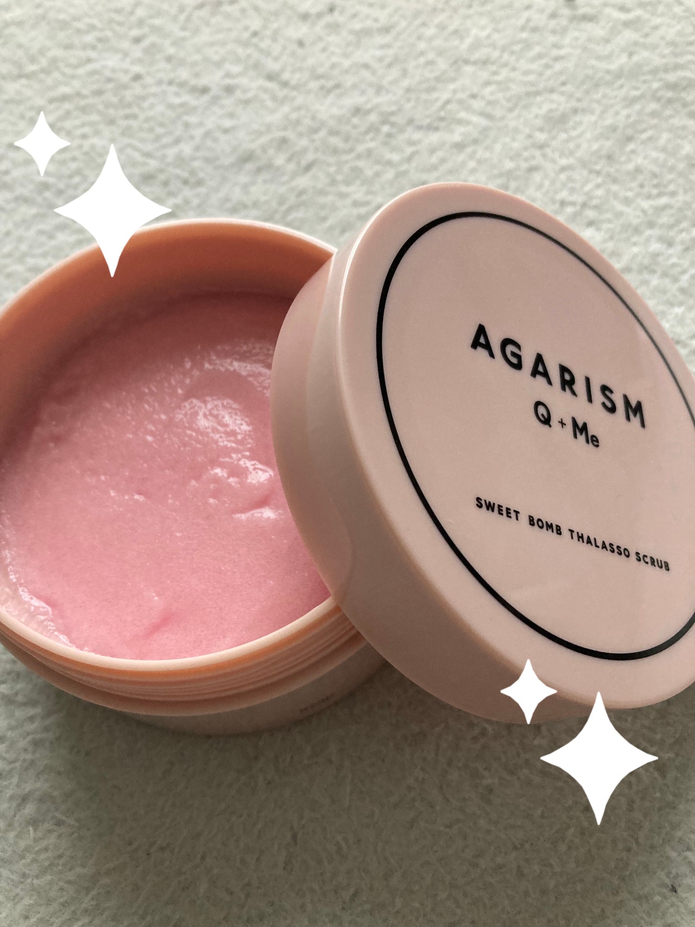 Q+Me スウィート ボム タラソ スクラブ/AGARISM/バスト・ヒップケアを使ったクチコミ(1枚目)