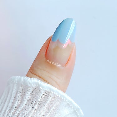 O・P・I ネイルラッカーのクチコミ「OPI新色！マニキュアで簡単💅🏻
春っぽふわふわな雲ネイル💭⸒⸒



︎︎︎︎︎︎☑︎つくり.....」（3枚目）